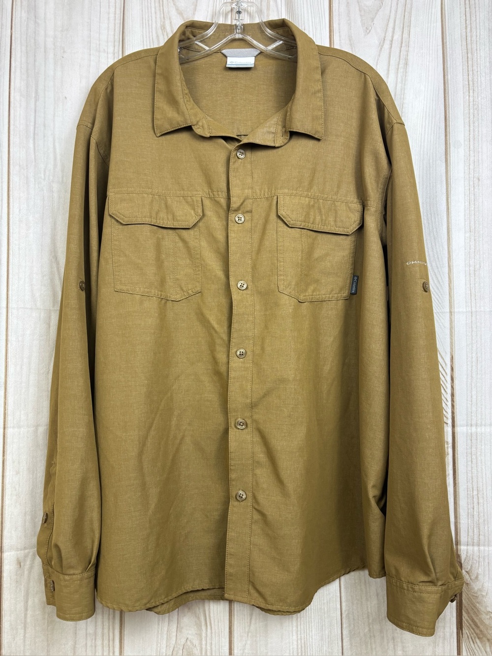 Columbia Omni-Shade Westerly Winds Omni-Wick Performance Shirt Hiking Fishing XL